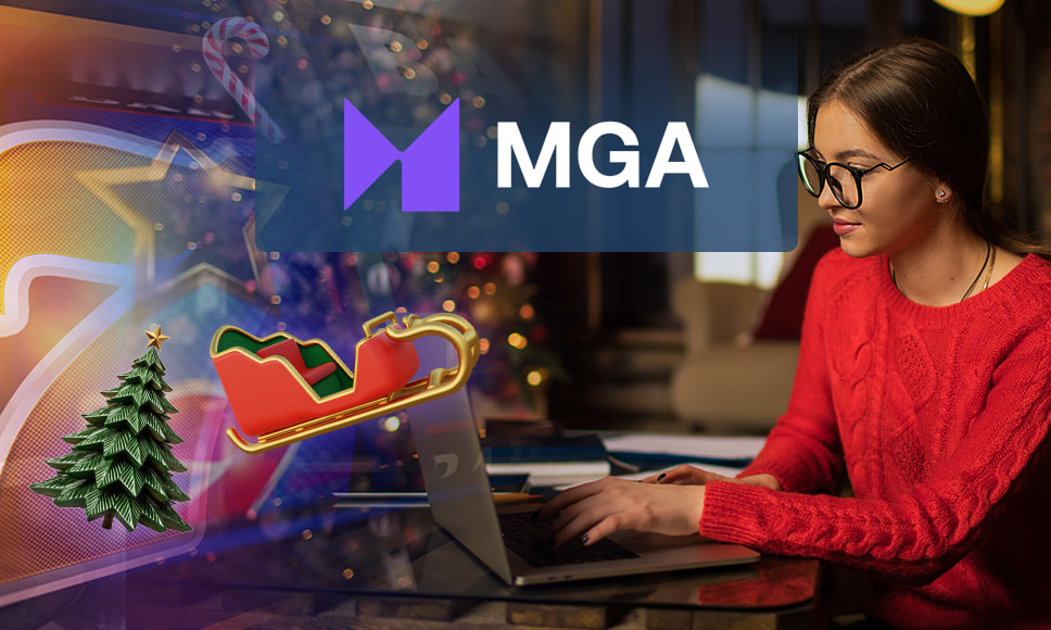 Tragaperras de navidad online con MGA Games.