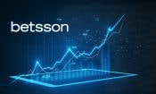 Gráfica de crecimiento del casino online Betsson.