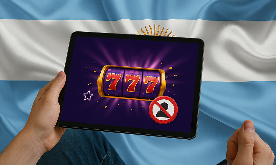 Acceso restringido a una tablet con juegos de azar online.