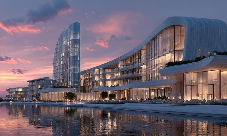 Imagen de la espectacular fachada del casino de Punta del Este.