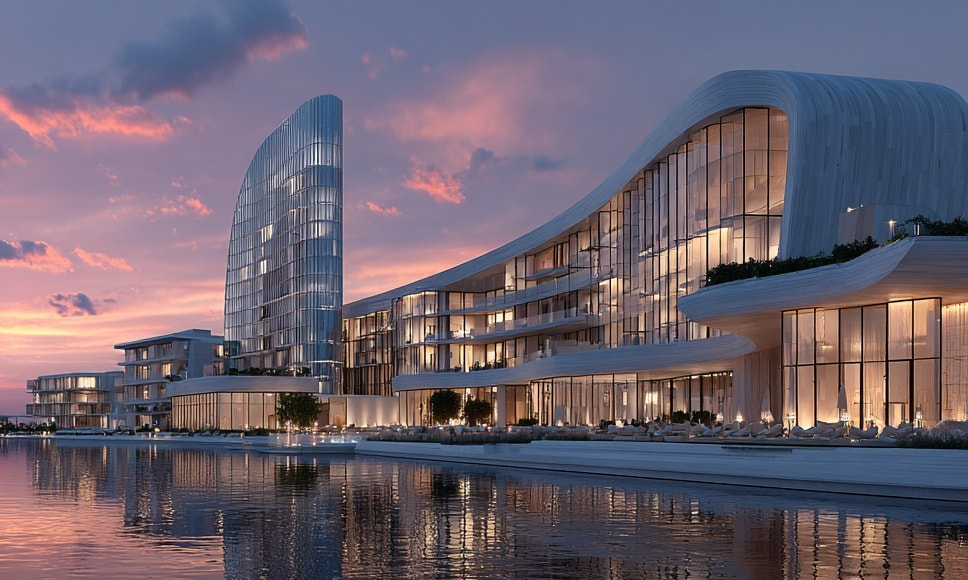 Imagen de la espectacular fachada del casino de Punta del Este.