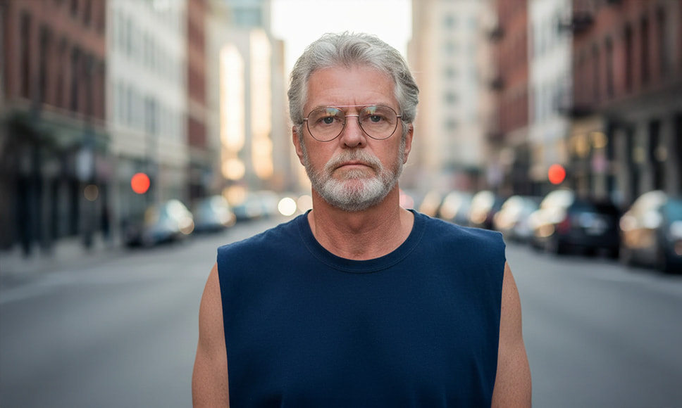 El estafador de casinos Dennis Nikrasch caminando por las calles de EEUU